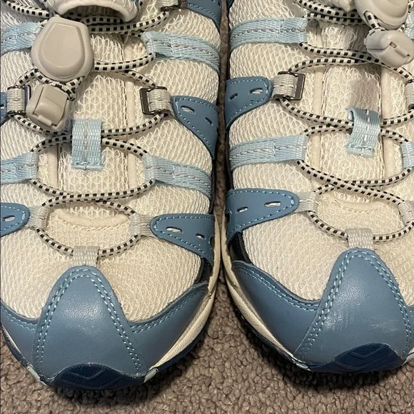 Dr Comfort Wonens Sporty Blue and White Sneakers Size 8W - Picture 3 of 8